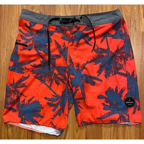 Rip Curl Other - Rip Curl Mirage Palmtime Red Palm AOP Board Shorts Mens 32 8" Beach Swim Trunks